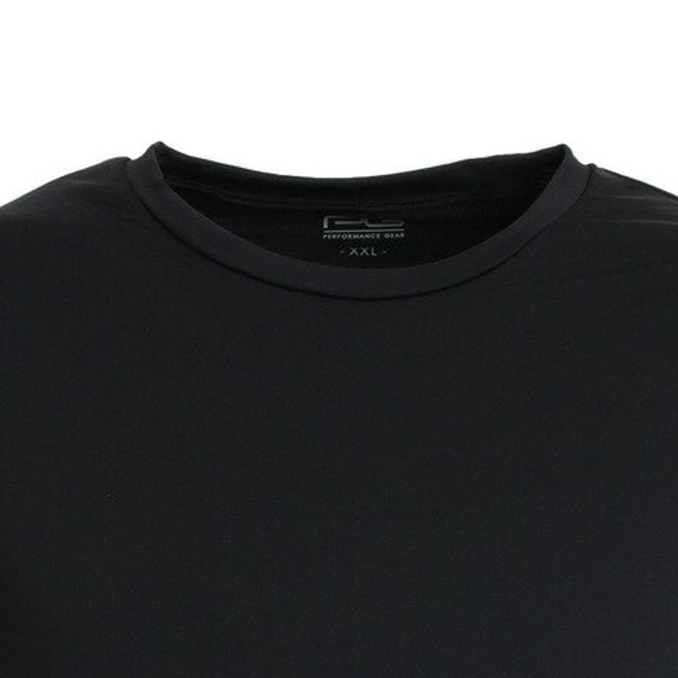 パフォーマンスギア（PG）（メンズ）サッカー ウェア メンズ ストレッチ 丸首長袖シャツ 741PG9ES4527 BLK インナー アンダーシャツ