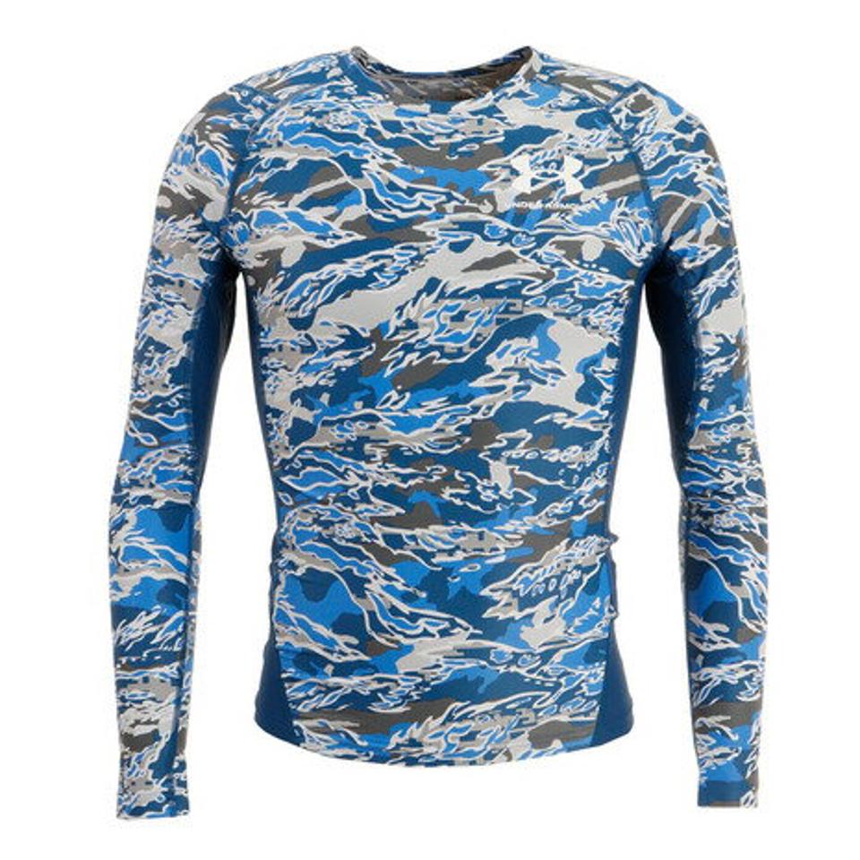 アンダーアーマー（UNDER ARMOUR） アイソチル コンプレッション ロングスリーブ シャツ プリント 1371893 458 （メンズ）