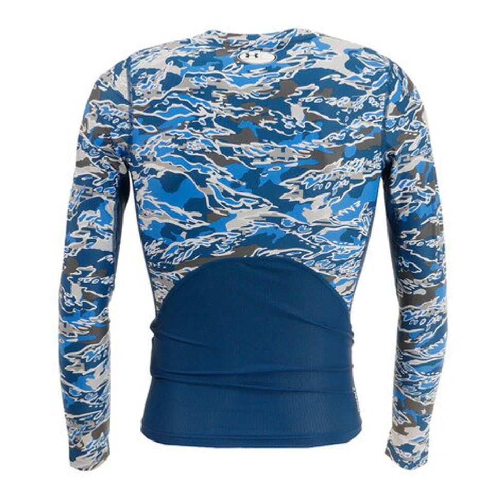 アンダーアーマー（UNDER ARMOUR） アイソチル コンプレッション ロングスリーブ シャツ プリント 1371893 458 （メンズ）