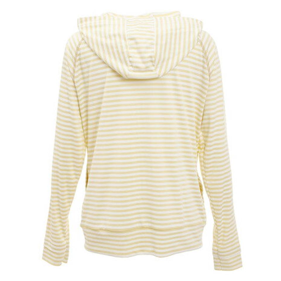 アリーナ（ARENA） T-body パーカー ラッシュガード ASN-0404W SND イエロー ボーダー 水陸両用 撥水 UVカット 紫外線対策 吸汗 速乾 普段着 （レディース）