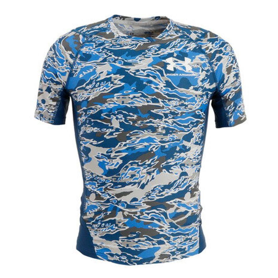 アンダーアーマー（UNDER ARMOUR） アイソチル コンプレッション ショートスリーブ シャツ プリント 1371892 458 （メンズ）