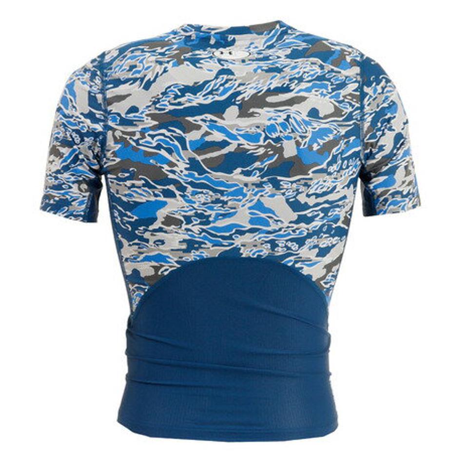 アンダーアーマー（UNDER ARMOUR） アイソチル コンプレッション ショートスリーブ シャツ プリント 1371892 458 （メンズ）