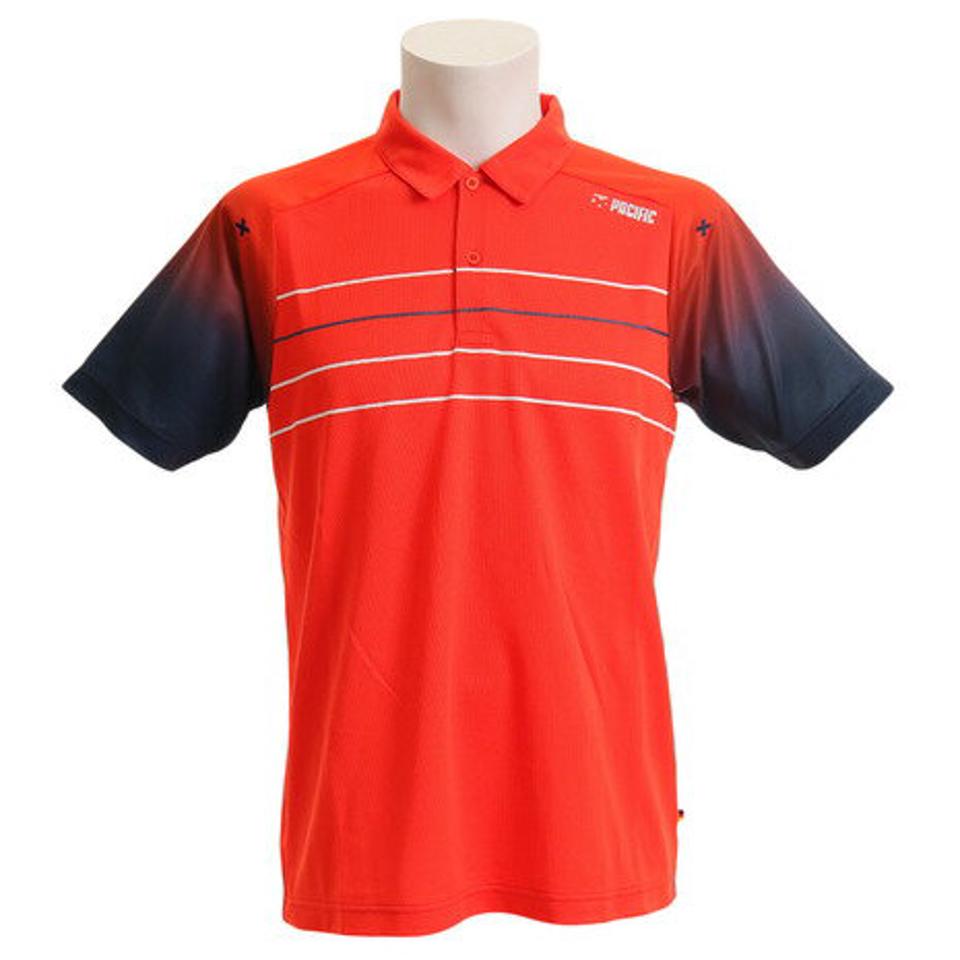 パシフィック(PACIFIC) テニス ドライプラス ポロシャツ PT19FM451 ORG (メンズ)
