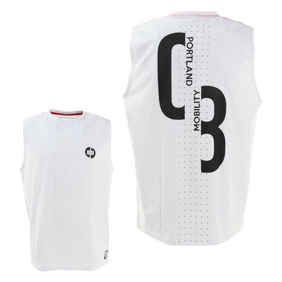 ライズ（RYZ）（メンズ）08 ノースリーブシャツ 751R1CD4587 WHT バスケットボールウェア