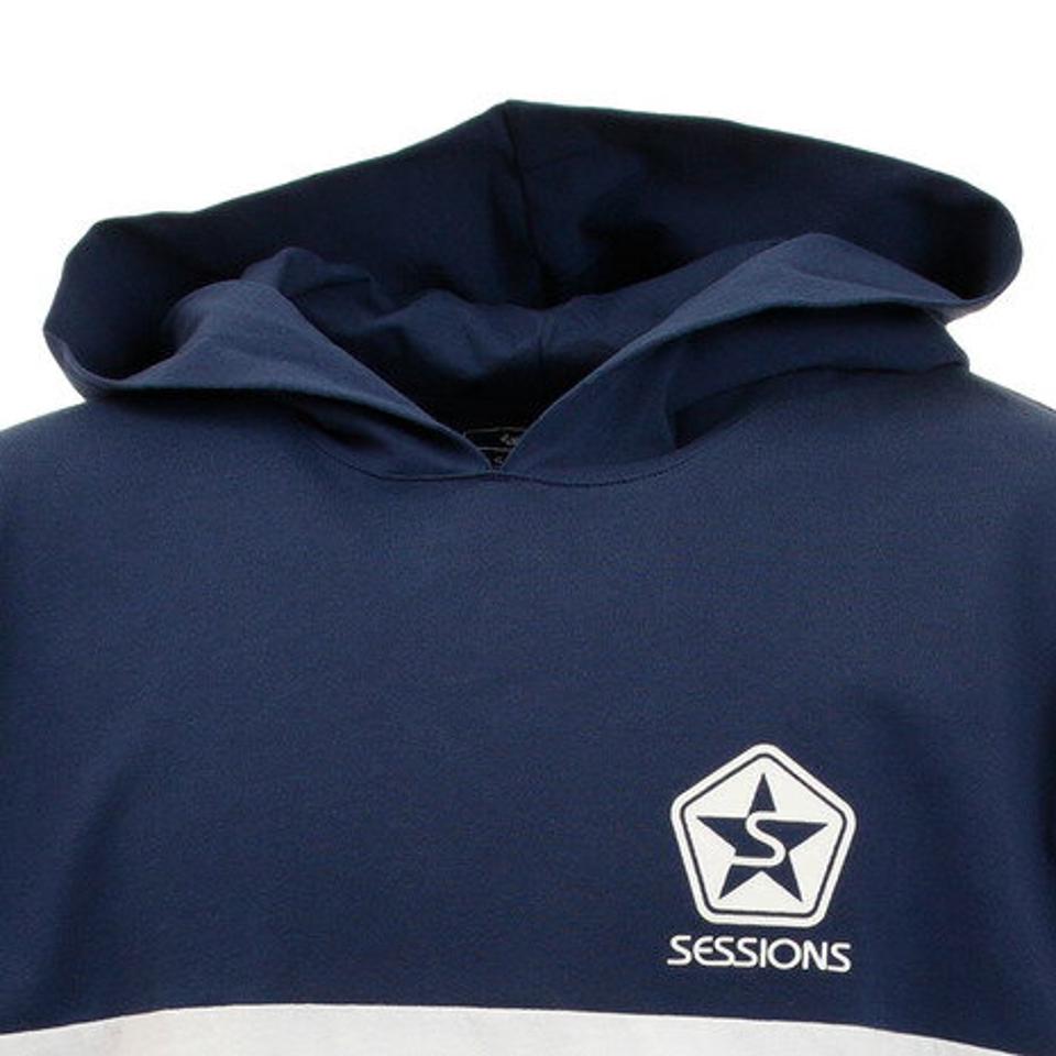セッションズ（SESSIONS） ブロック パーカー 長袖 207114 NV/RD （メンズ）