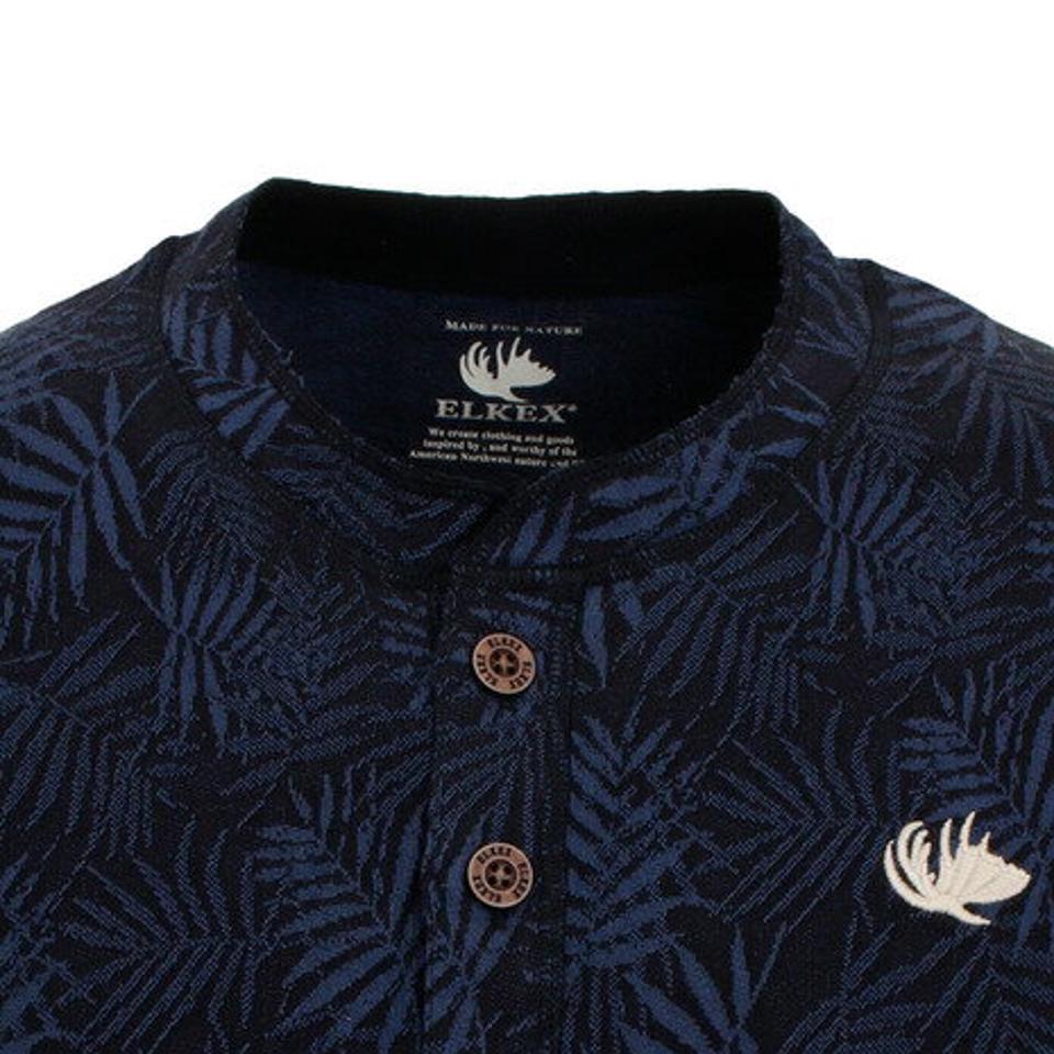 エルケクス（ELKEX） LEAF JAC HENLEY 半袖シャツ 881EK0HD3292NVY オンライン価格 （メンズ）