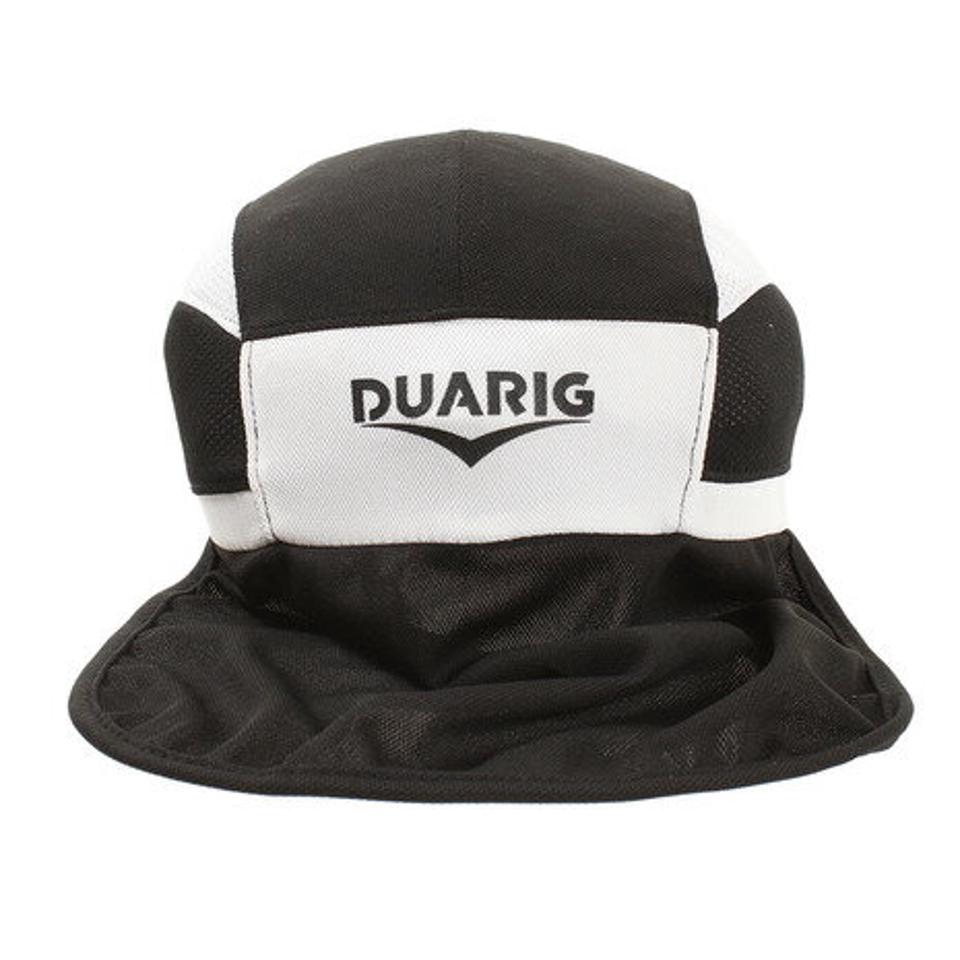 デュアリグ(DUARIG) ジュニア フットボールキャップ 日除け付き 750D9ST7225 BLK 熱中症対策 帽子 キャップ 吸汗速乾 UPF50+ (キッズ)