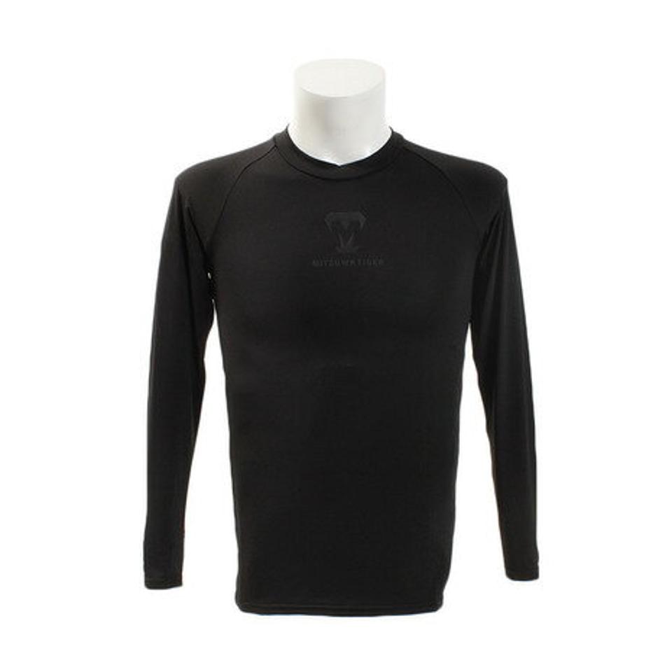 【6/5 24h限定 エントリー＆対象4店舗買い回りで最大P10倍！】美津和タイガー（mitsuwa-tiger）（メンズ） 野球 アンダーシャツ コンプレッションラウンドネック 長袖 インナー シャツ UWMTKS-059