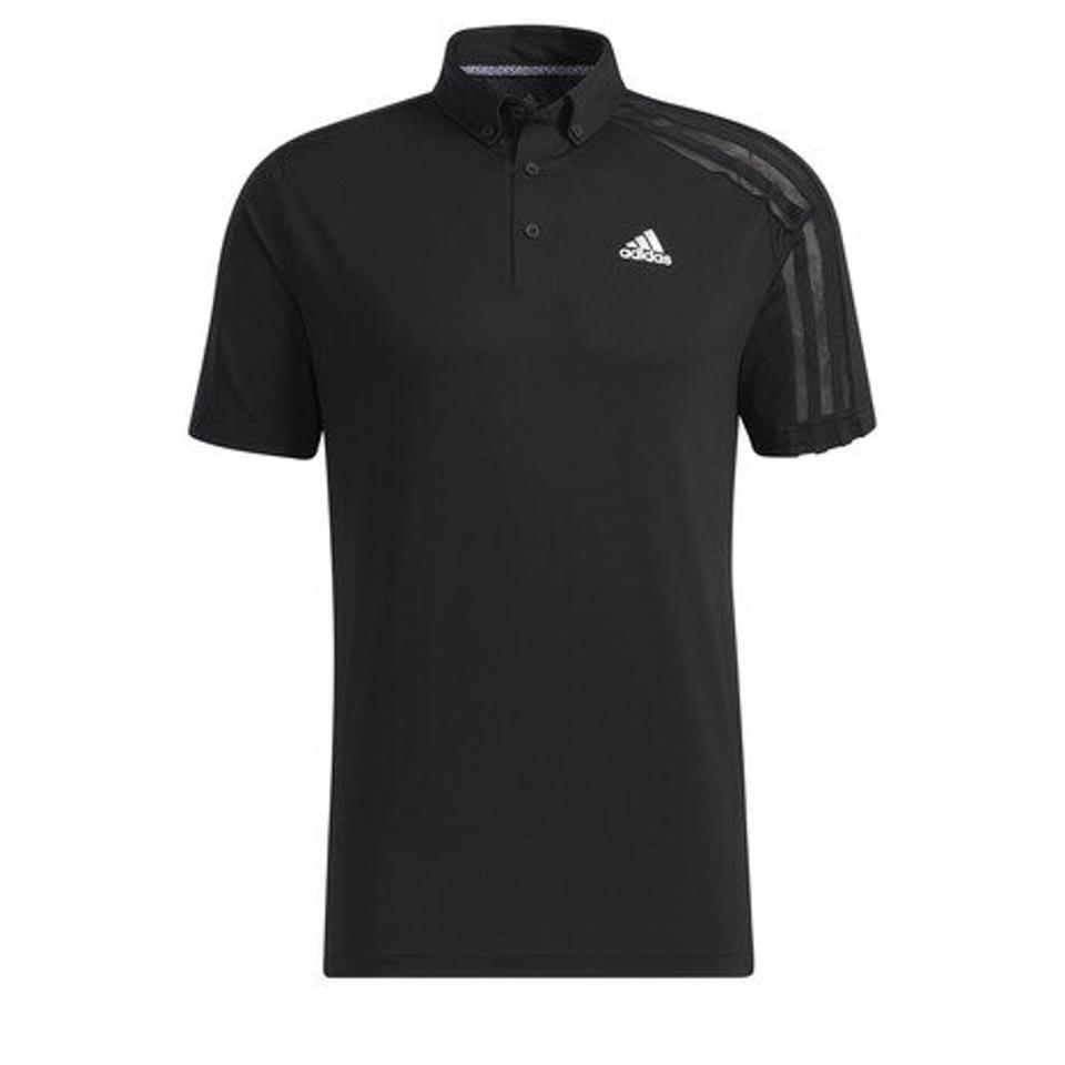 アディダス（adidas） ゴルフウェア HEAT.RDY 半袖ボタンダウンシャツ 23290-GM3617 BK （メンズ）