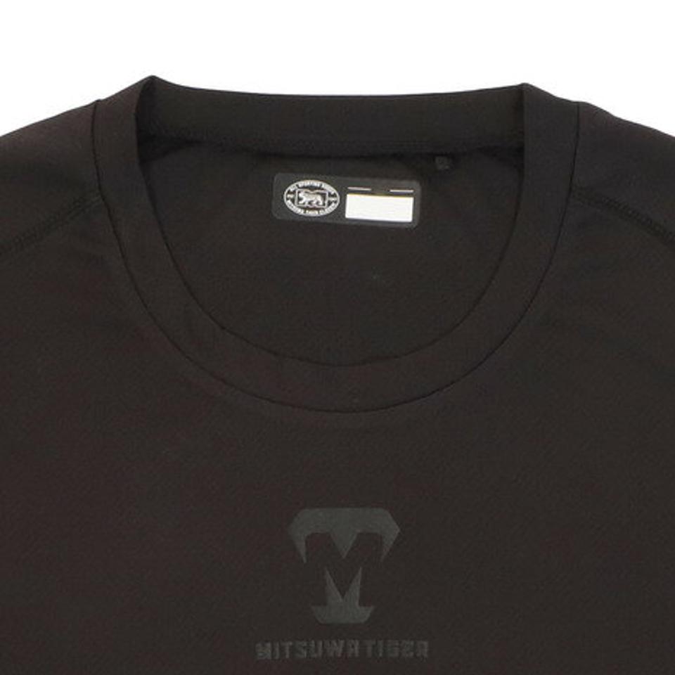 美津和タイガー（mitsuwa-tiger）（メンズ）野球 アンダーシャツ セミフィット ラウンドネック 長袖 インナー シャツ MT7HSA59-090