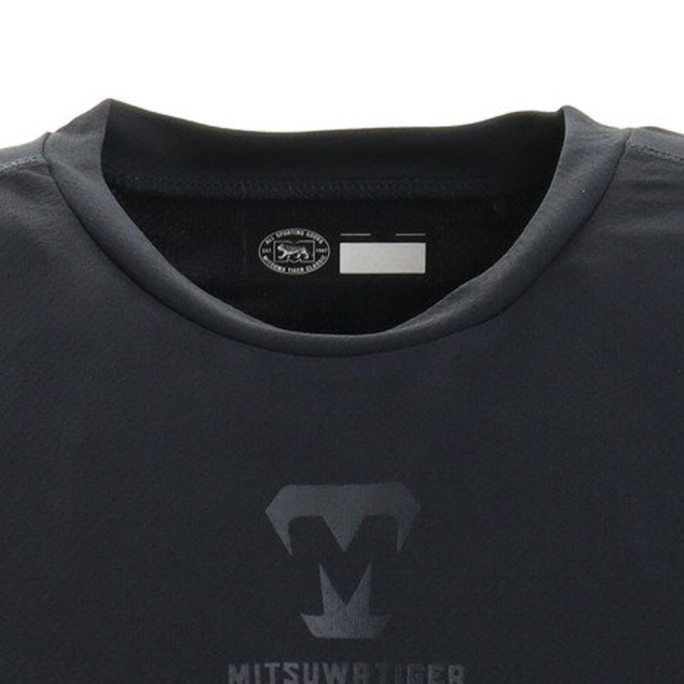 美津和タイガー(mitsuwa-tiger)(メンズ)野球 アンダーシャツ セミフィット ラウンドネック 長袖 インナー シャツ MT7HSA59