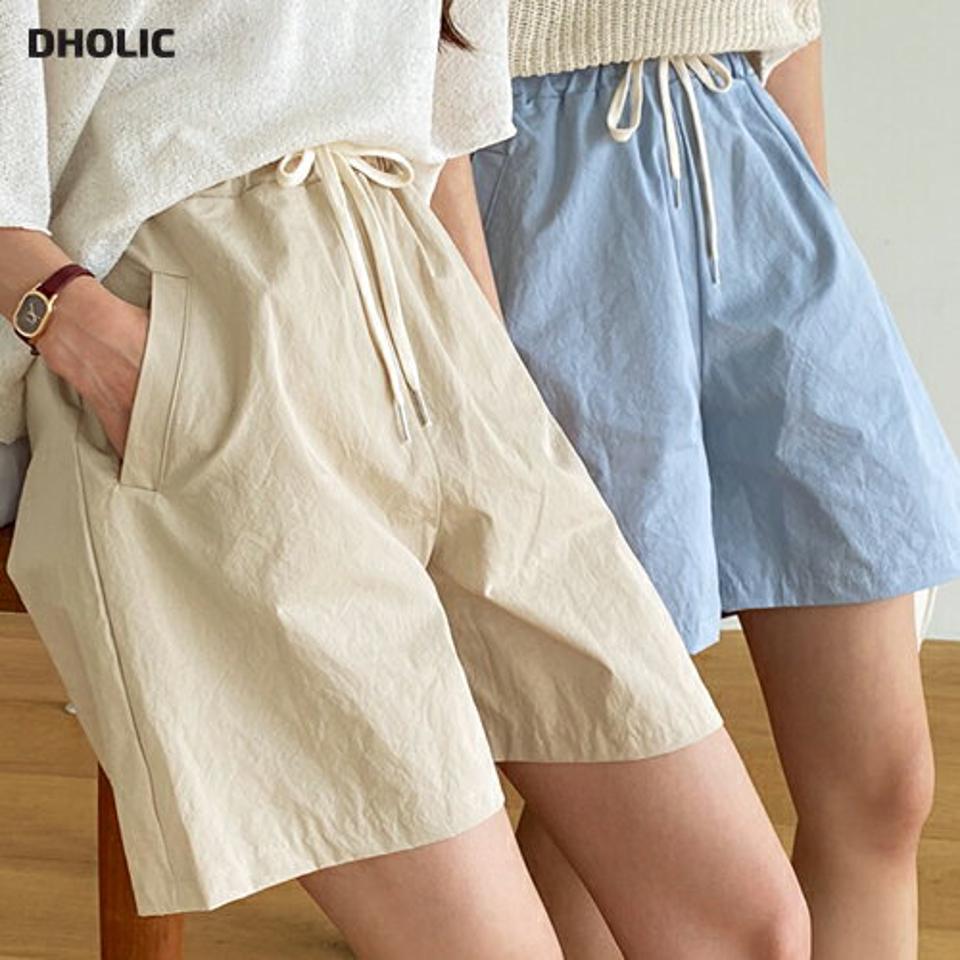 ウエストゴムドロストショートパンツ・全7色・t67041 レディース 【pt】韓国ファッション ボトムス ショート ショートパンツ デニムパンツ ショート丈 ウエストゴム ドロスト ハイウエスト 無地 シンプル カジュアル 夏 春 秋