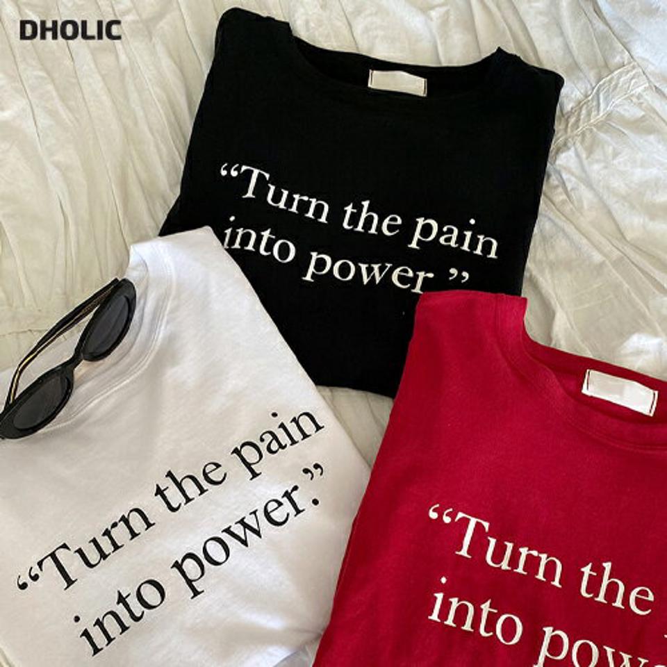 レタリング半袖Tシャツ・全3色・t66939 レディース 【tops】韓国ファッション トップス Tシャツ 大人 半袖 ラウンドネック レタリング 英字 ロゴ シンプル 配色 コットン 綿 フェミニン カジュアル 夏 春 秋