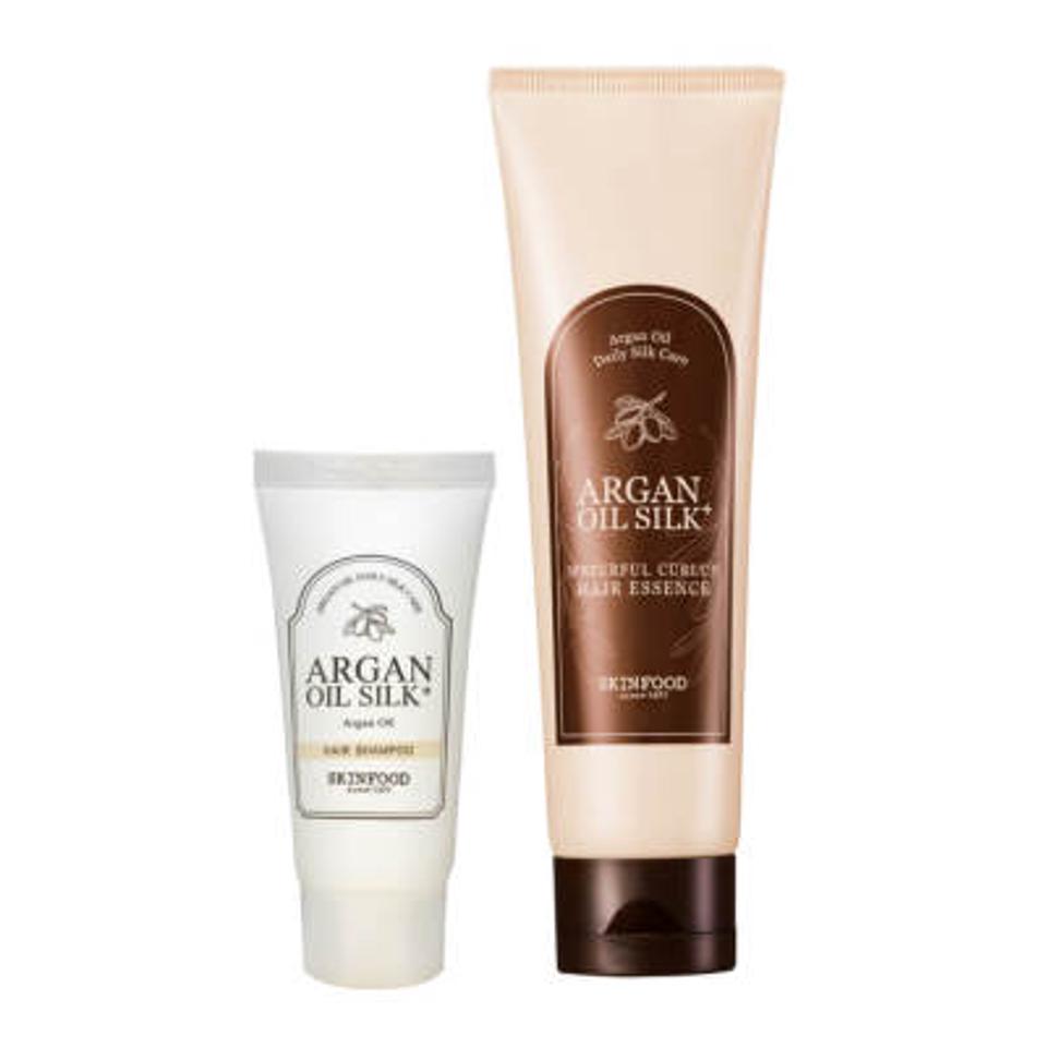 アルガンオイル シルクプラス ウォーターフル カール アップヘアーエッセンス＋シャンプー ミニサイズ