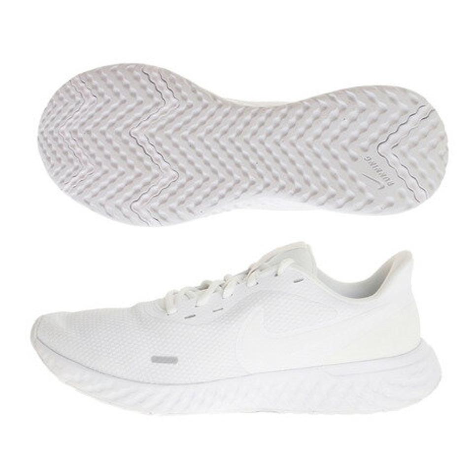 ナイキ（NIKE） スポーツシューズ レボリューション 5 BQ3204-103 ランニングシューズ 白 ホワイト マラソン （メンズ）