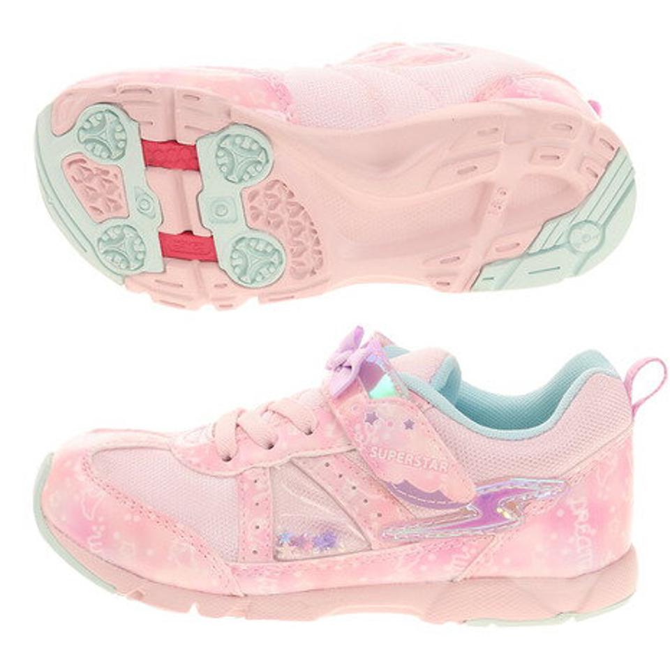 ムーンスター（MoonStar） ジュニアスポーツシューズ ベルクロ ベルト付き スニーカー スーパースター SS K1009 PK 12293724 21SS （キッズ）