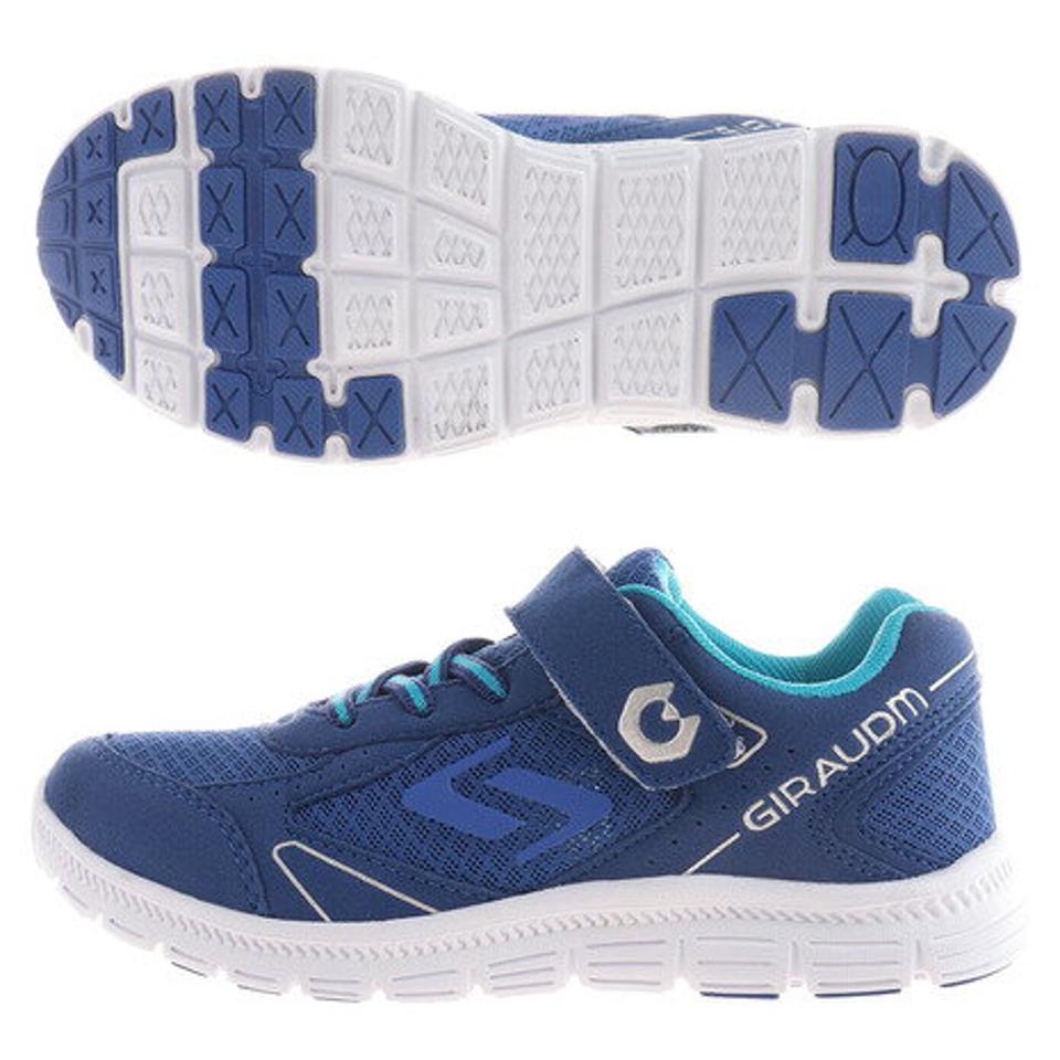 ジローム（GIRAUDM）（キッズ） ジュニア スニーカー シューズ クロスフィンガー20 ブラック サックス ブルー イエロー 793GM0SY5801