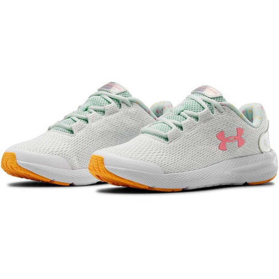 アンダーアーマー（UNDER ARMOUR） ジュニアスポーツシューズ GS Charged Pursuit2 Prism 3023207 WHT/RIB/PCE （キッズ）