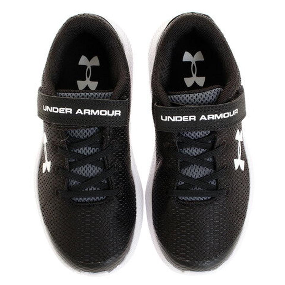 【ランニング対象品購入&エントリーでP10倍!8/19 20:00〜8/28 23:59】アンダーアーマー(UNDER ARMOUR) ジュニア プレスクール パスート 2 AC 3022861 BLK/WHT/WHT (キッズ)