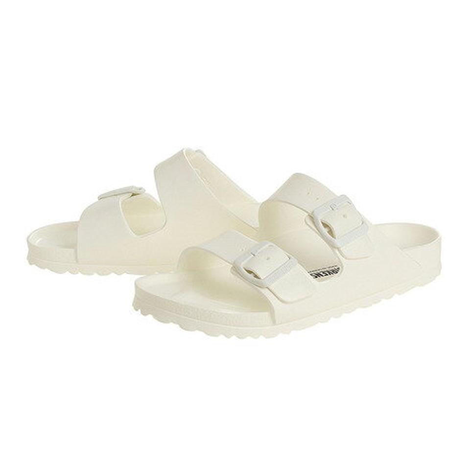 【5/25限定 エントリー＆3点以上ご購入でP最大10倍】ビルケンシュトック（BIRKENSTOCK） サンダル レディース ぺたんこ アリゾナ EVA(Arizona EVA) 129443 WHT ホワイト 白 （メンズ、レディース）