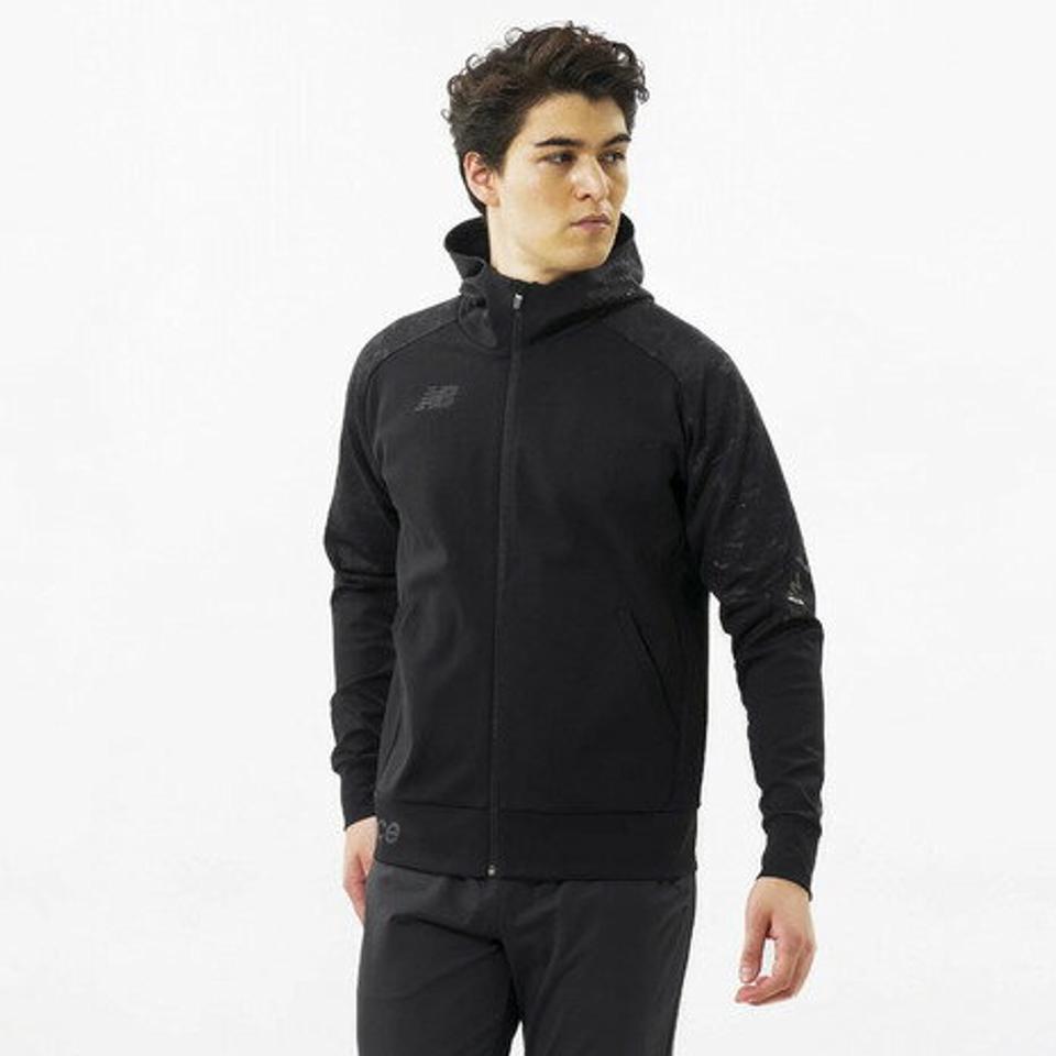 ニューバランス（new balance） フルジップスウェットフーディ JMTF1154BK スポーツウェア
