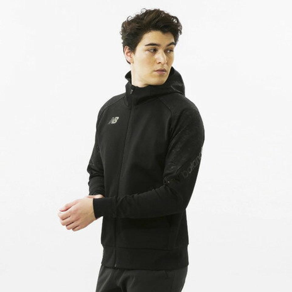 ニューバランス（new balance） フルジップスウェットフーディ JMTF1154BK スポーツウェア