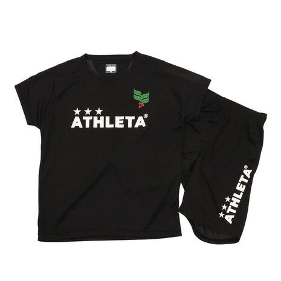 アスレタ(ATHLETA) サッカー 上下セット フットサルウェア ジュニア プラセット XE-420J BLK (キッズ)