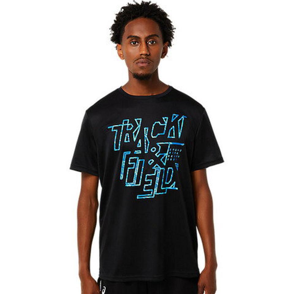 アシックス（ASICS） 陸上ウェア シャツ プリント半袖シャツ 2091A533.001 （メンズ）