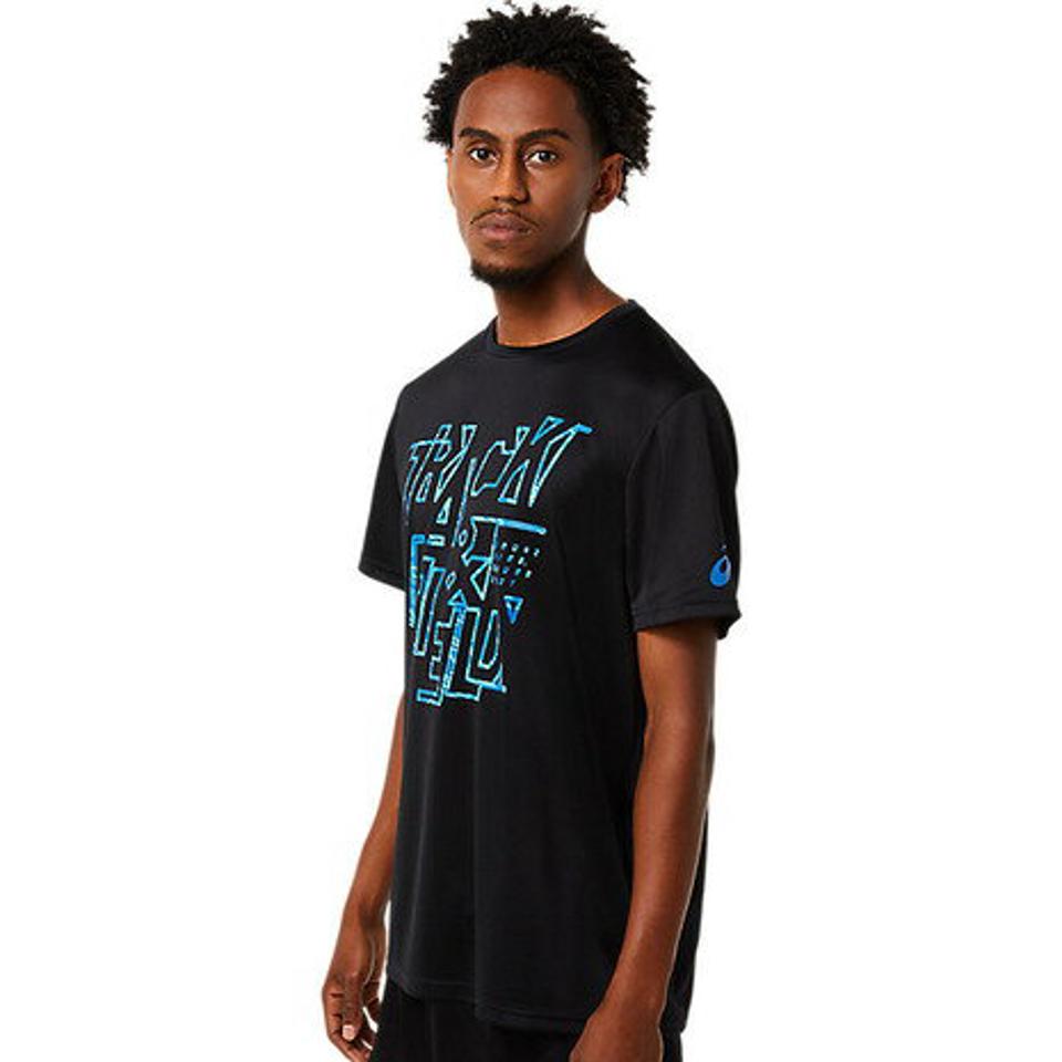 アシックス（ASICS） 陸上ウェア シャツ プリント半袖シャツ 2091A533.001 （メンズ）