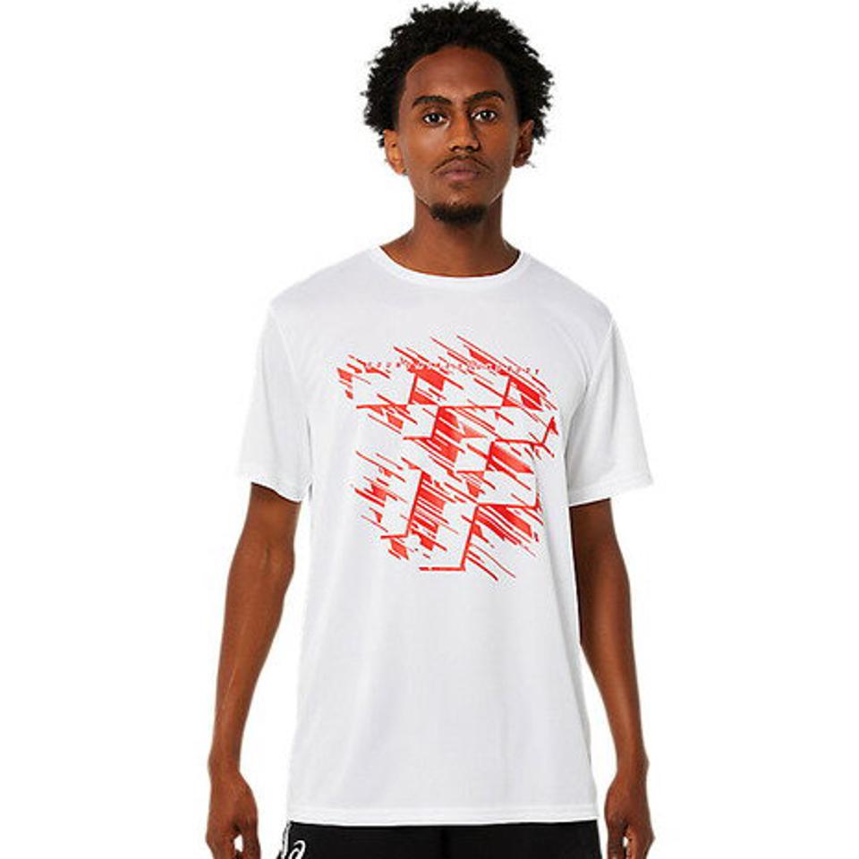 アシックス(ASICS)(メンズ) 陸上ウェア シャツ プリント半袖シャツ 2091A532