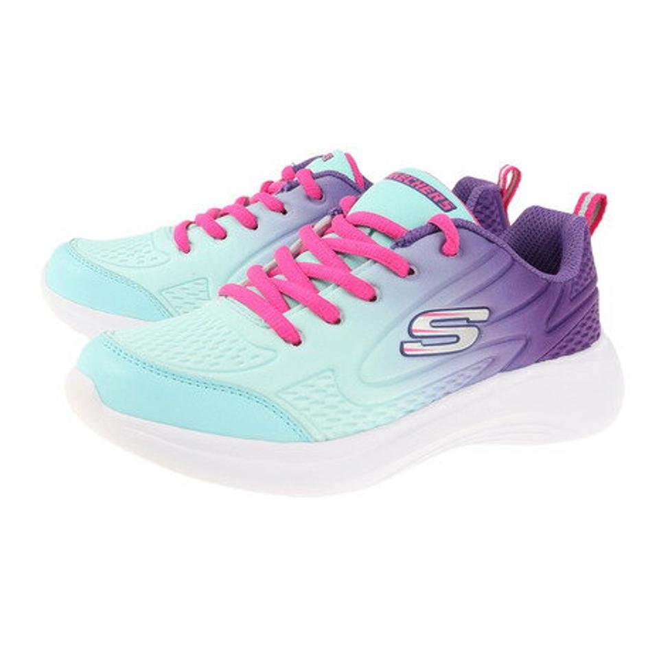 スケッチャーズ（SKECHERS）（キッズ） スニーカー ジュニア 紫 黒 セレクタースパイラルプリズム SELECTORS SWIRL PRISM パープル ブラック 302475L