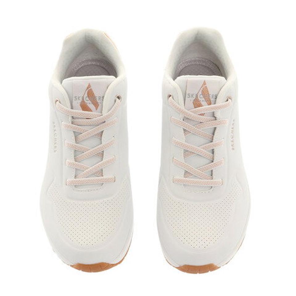 スケッチャーズ（SKECHERS）（レディース） ウノシマーアウェイ ホワイト ブラック 155196 レディース シューズ スニーカー