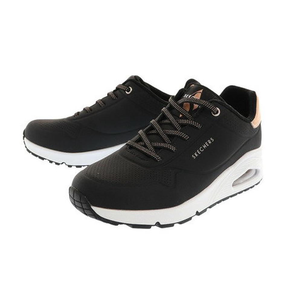 【12/10 24h限定 エントリー＆対象4店舗買い回りで最大P10倍！】スケッチャーズ（SKECHERS）（レディース）カジュアルシューズ UNO SHIMMER AWAY 155196-BLK