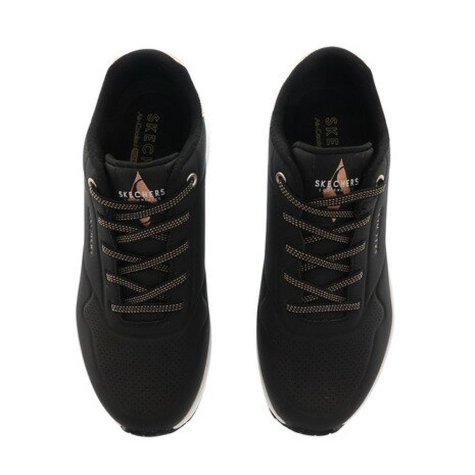 【12/10 24h限定 エントリー＆対象4店舗買い回りで最大P10倍！】スケッチャーズ（SKECHERS）（レディース）カジュアルシューズ UNO SHIMMER AWAY 155196-BLK