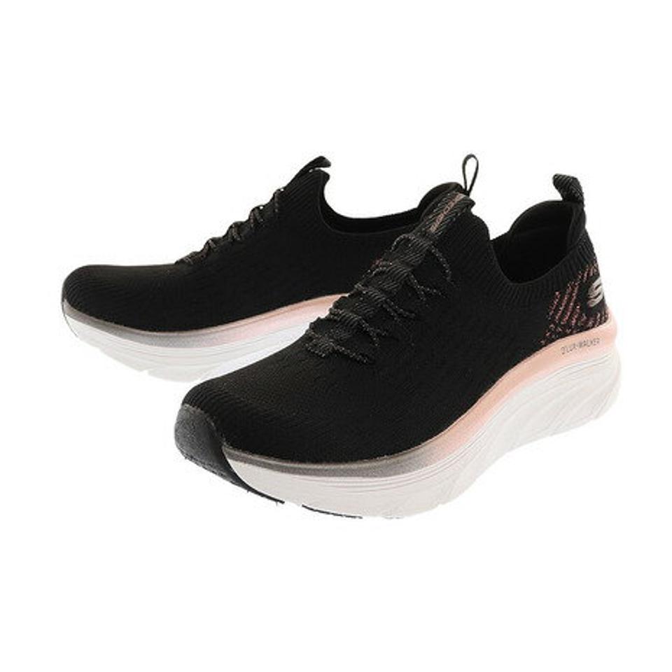 【ポイント15倍】スケッチャーズ（SKECHERS） スニーカー ウォーキングシューズ DLUX WALKER LET IT GLOW 149366-BKRG （レディース）