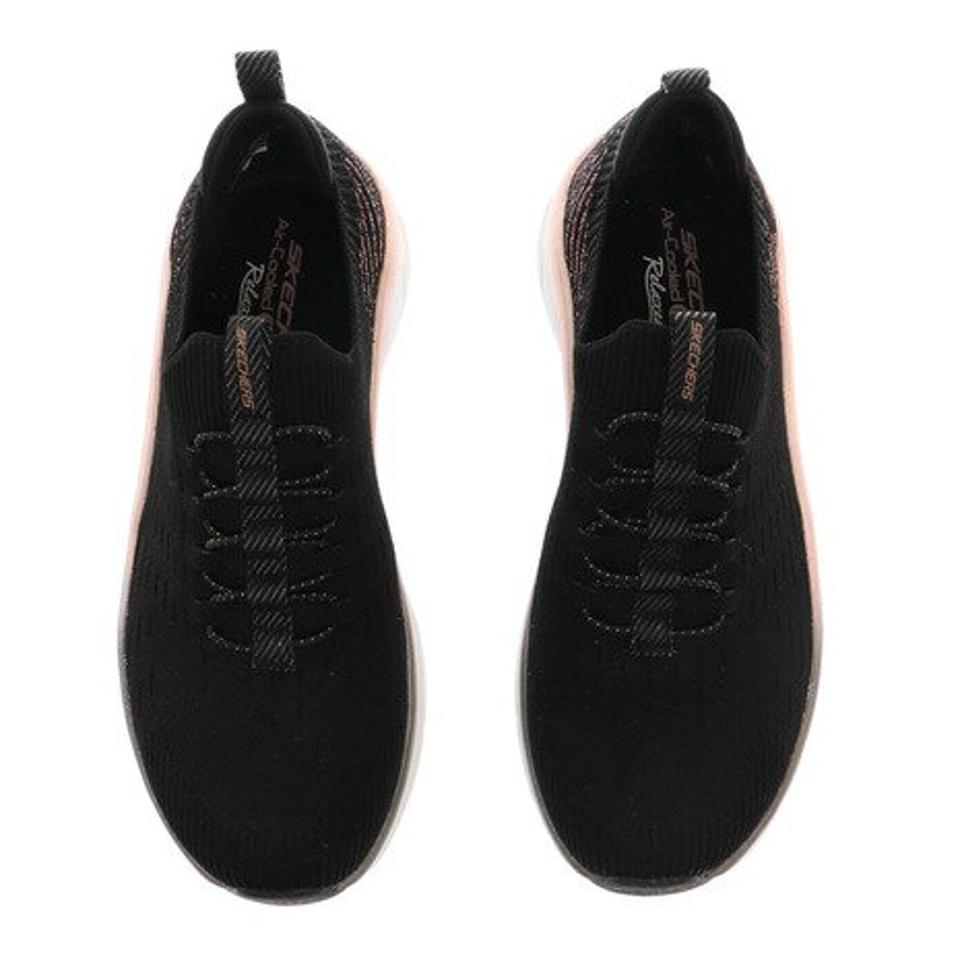 【ポイント15倍】スケッチャーズ（SKECHERS） スニーカー ウォーキングシューズ DLUX WALKER LET IT GLOW 149366-BKRG （レディース）