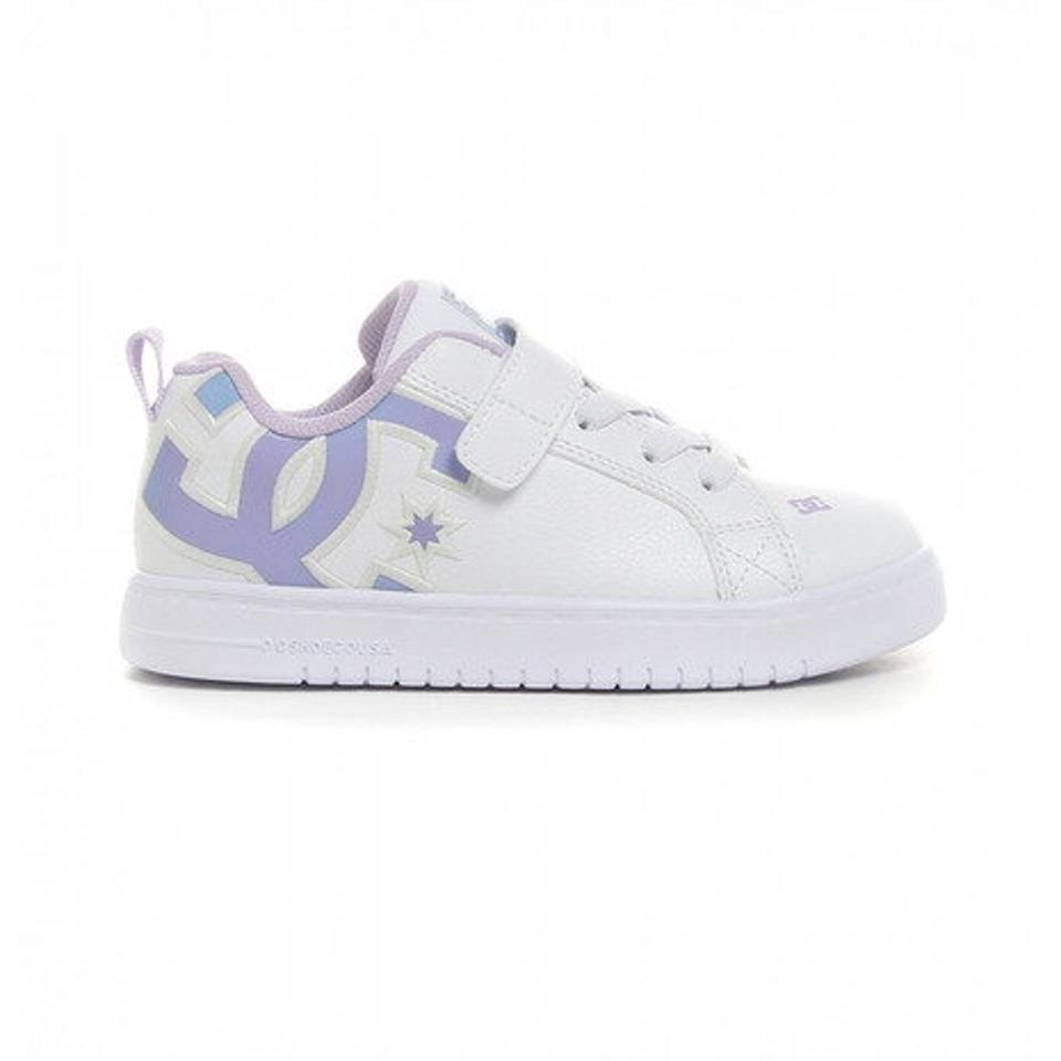 ディーシー・シュー（DC SHOE） ジュニア スニーカー シューズ KsコートグラフィックライトEV Ks COURT GRAFFIK LITE EV ホワイト 22SP DK221602 （キッズ）