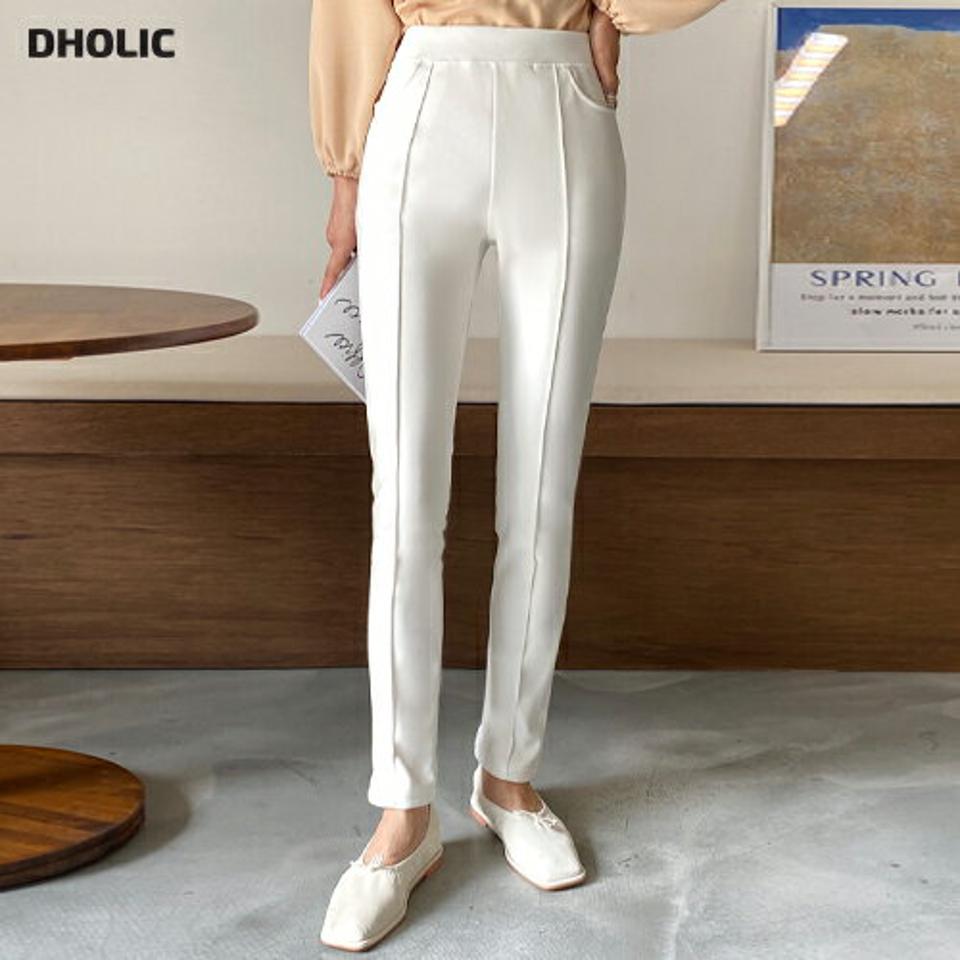 センタープレススキニーパンツ・全2色・b66544 レディース 【pt】パンツ ズボン ロングパンツ スキニーパンツ スリム センタープレス 単色 無地 シンプル ベーシック カジュアル ラフ ハイウエスト ストレッチ ゴム 春 秋 韓国ファッション