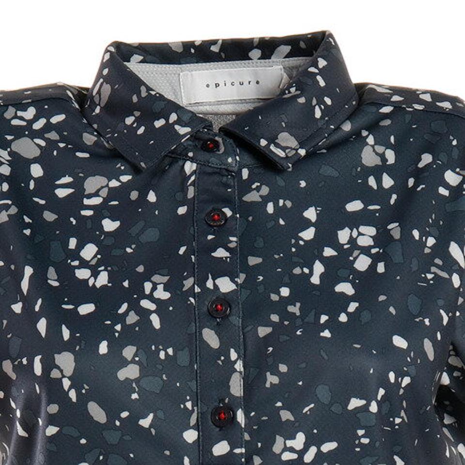 エピキュール（epicure） ゴルフウエア レディース マーブルプリントポロシャツ 152-22442-098 （レディース）