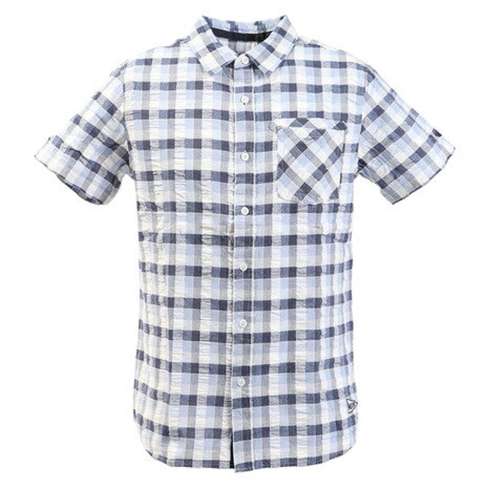 エルケクス（ELKEX） チェック 半袖シャツ 881EK0CG3285BLU オンライン価格 （メンズ）