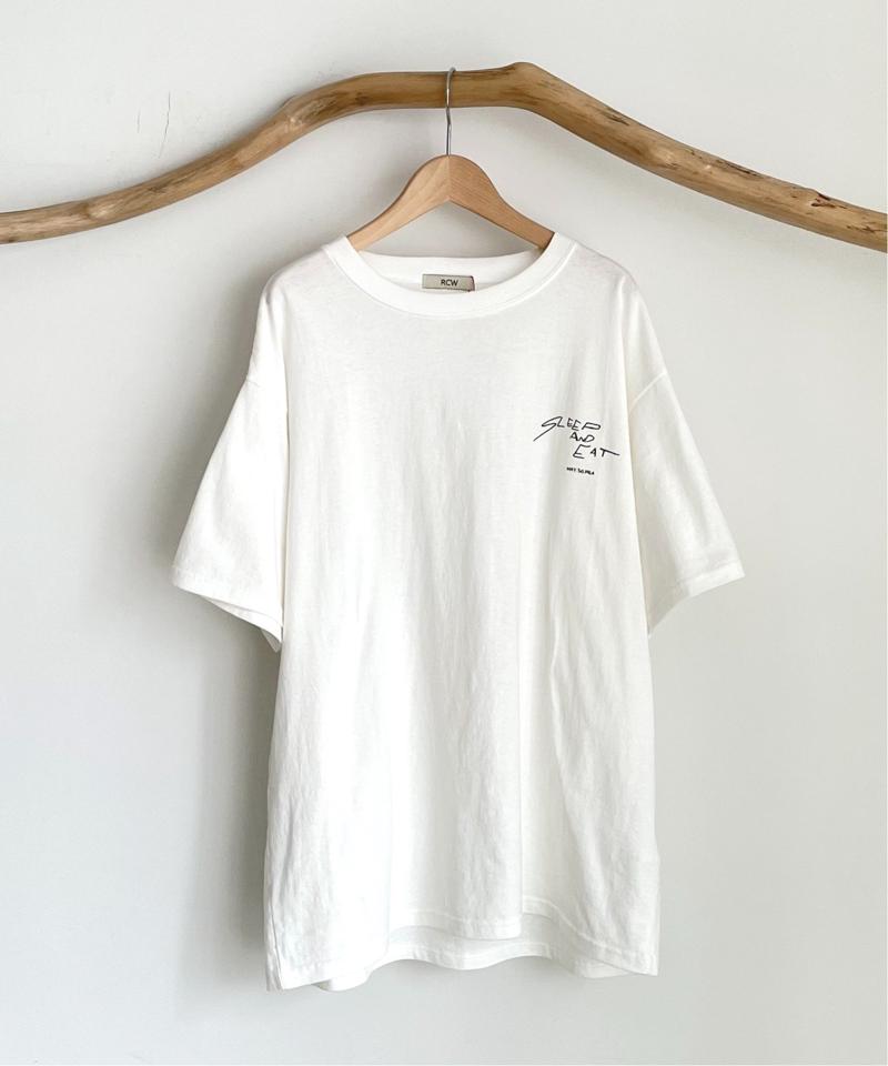 RED CHOP WORKS  "SLEEP AND EAT"半袖Tシャツ（RED CHOP WORKS）