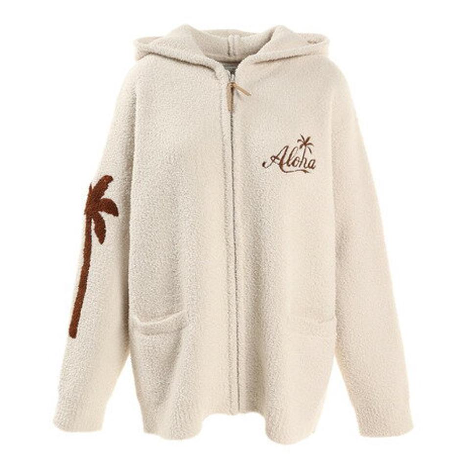 フララニ(Hula Lani)(レディース)モコモコジップパーカー 214HU2KN010WHT