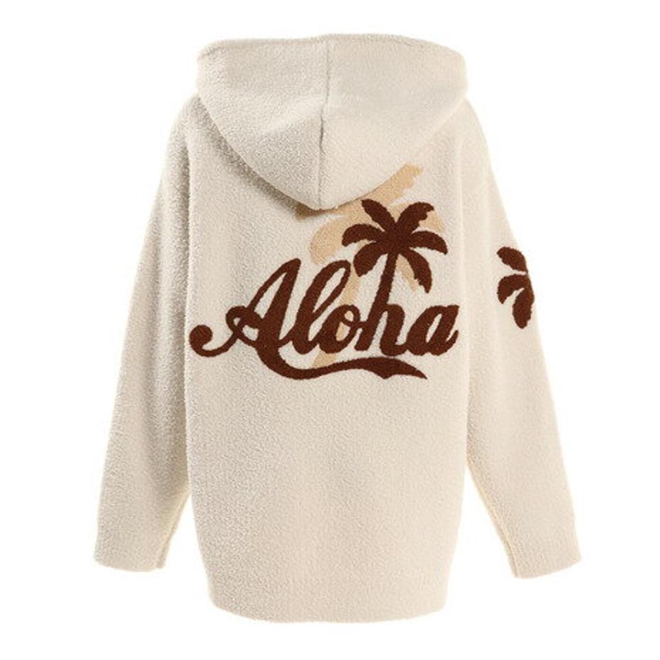 フララニ(Hula Lani)(レディース)モコモコジップパーカー 214HU2KN010WHT