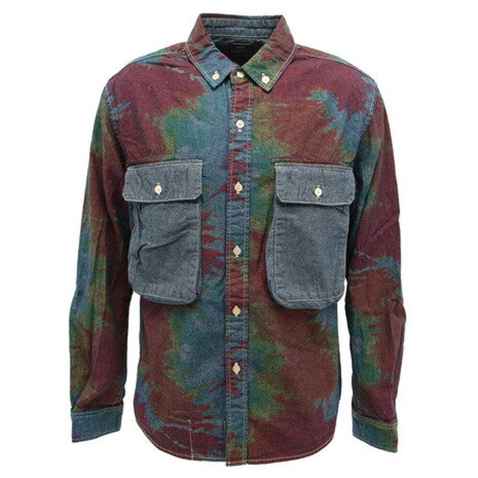 クリフメイヤー（KRIFF MAYER） 総柄シャンブレーシャツ 1944001-75:ROYAL （メンズ）