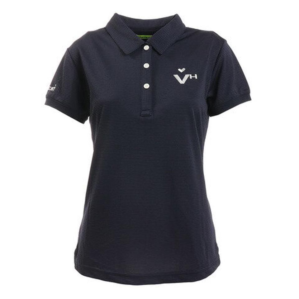ビバハート（VIVA HEART） ゴルフウェア レディース ワッフルボーダー半袖シャツ 012-29440-098 （レディース）