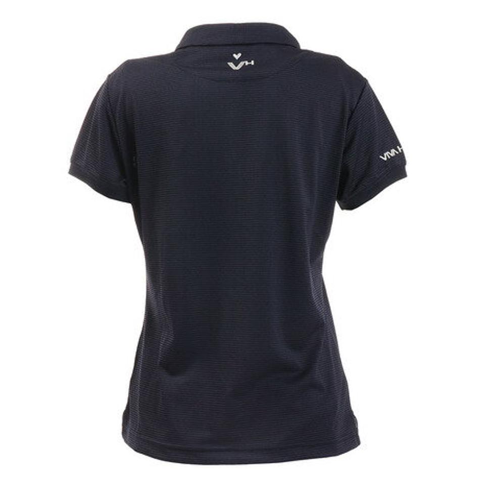 ビバハート（VIVA HEART） ゴルフウェア レディース ワッフルボーダー半袖シャツ 012-29440-098 （レディース）