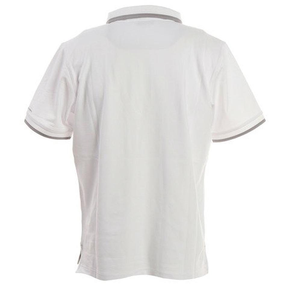コロンビア（Columbia） コーブドームビュートソリッドピケポロ ホワイト AE0412 100 半袖ポロシャツ アウトドアカジュアル キャンプ UVカット ロゴ （メンズ）