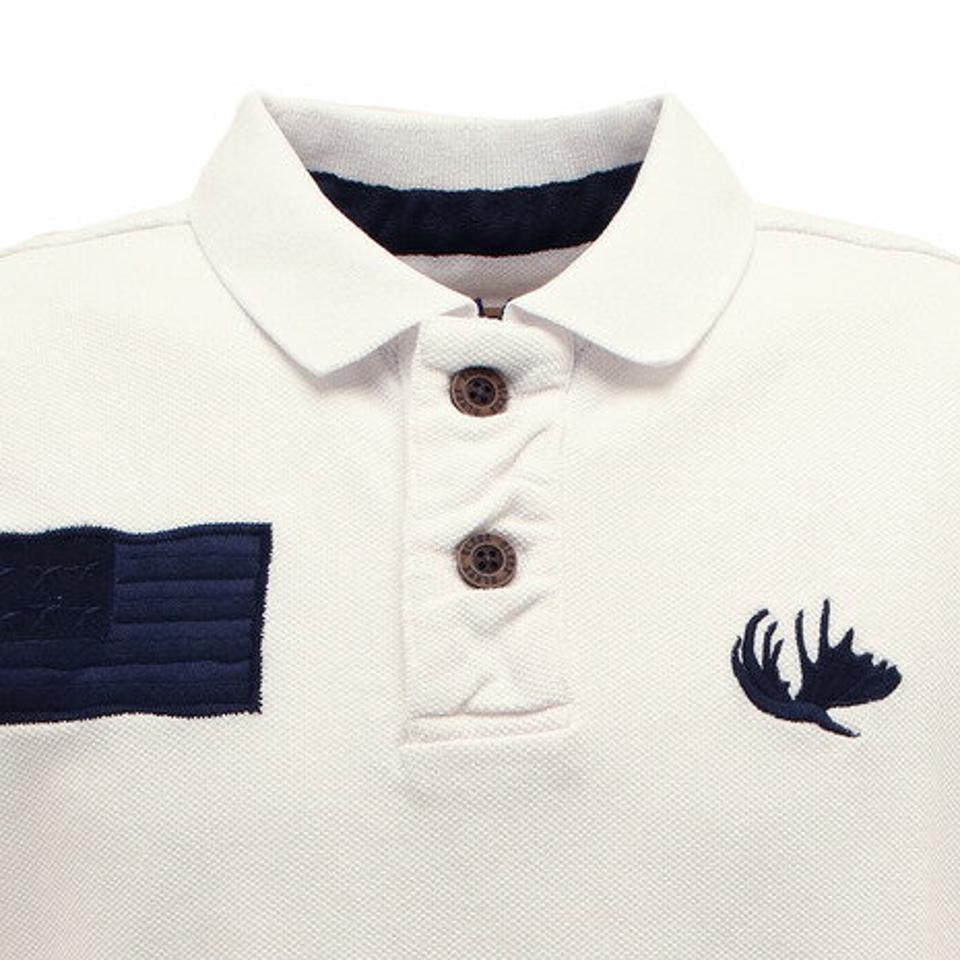 エルケクス（ELKEX） INDIGO DYED ロゴポロシャツ 881EK0FQ3290WHT オンライン価格 （メンズ）