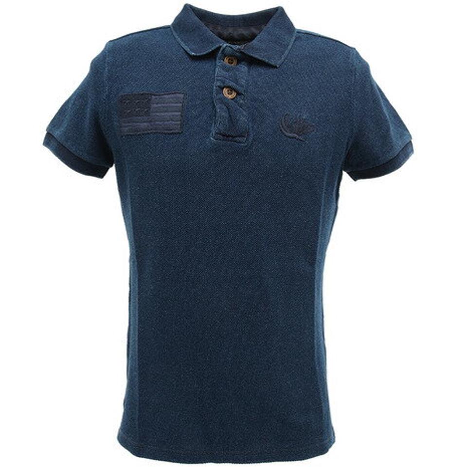 【20%OFFクーポン対象 6/12迄】エルケクス（ELKEX） INDIGO DYED ロゴポロシャツ 881EK0FQ3290IBLU オンライン価格 （メンズ）