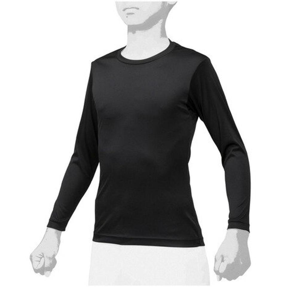 ミズノ（MIZUNO） 野球 アンダーシャツ ジュニア ローネック 長袖 インナー シャツ 2枚組 12JA0Q1309 （キッズ）